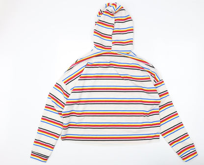 Stella Viva Women's Multicolour Striped Hoodie L