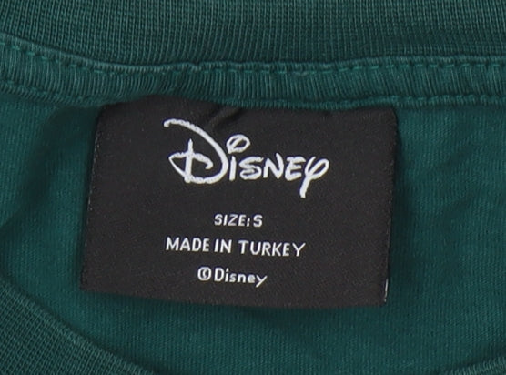 Mens UK Size S Disney Green  T-Shirt