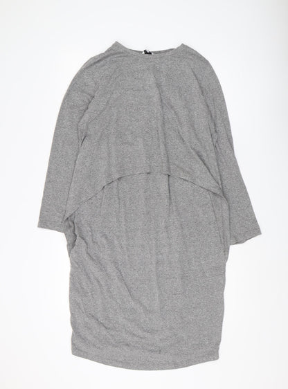 Blooming Marvellous Women's Grey Crew Neck Dress 14