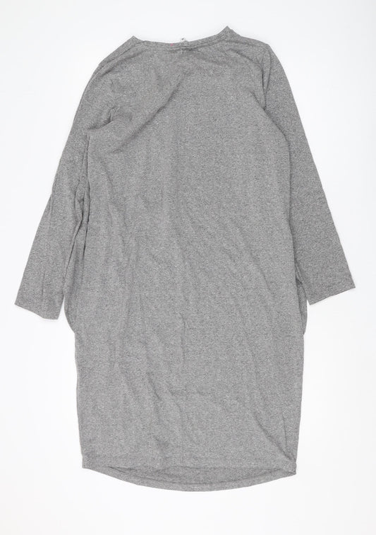 Blooming Marvellous Women's Grey Crew Neck Dress 14