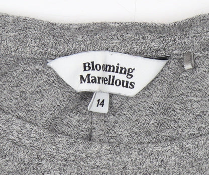 Blooming Marvellous Women's Grey Crew Neck Dress 14