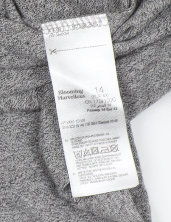 Blooming Marvellous Women's Grey Crew Neck Dress 14