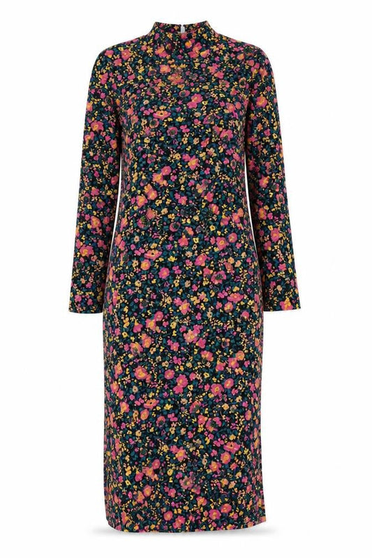 Front view of Only Women's Multicoloured Floral Midi Dress M