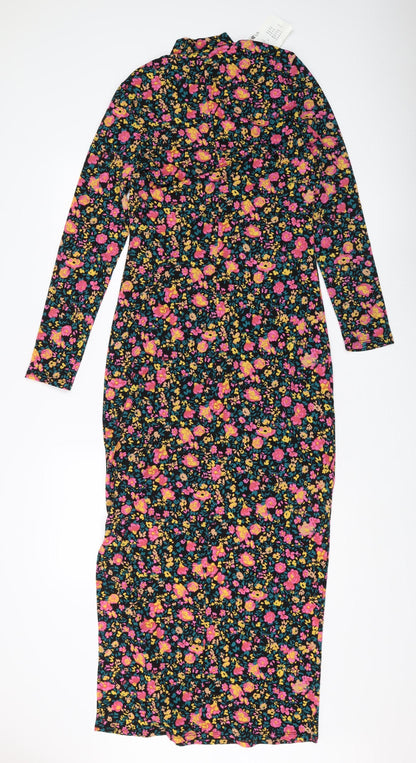 ONLY Women's Multicoloured Floral Midi Dress M