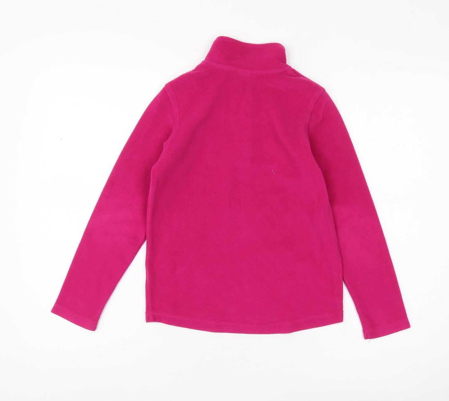 McKinley Girls Pink Fleece 1/2 Zip Sweatshirt - Size 8 Years