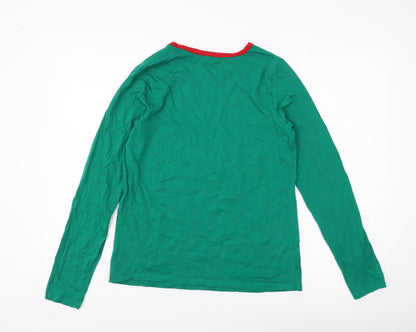 Lands' End Green Ringer T-Shirt - M - Casual Unisex