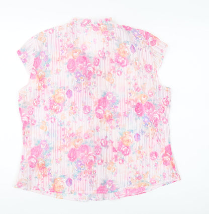 Bella Moda Women’s Multicoloured Floral Blouse UK 16