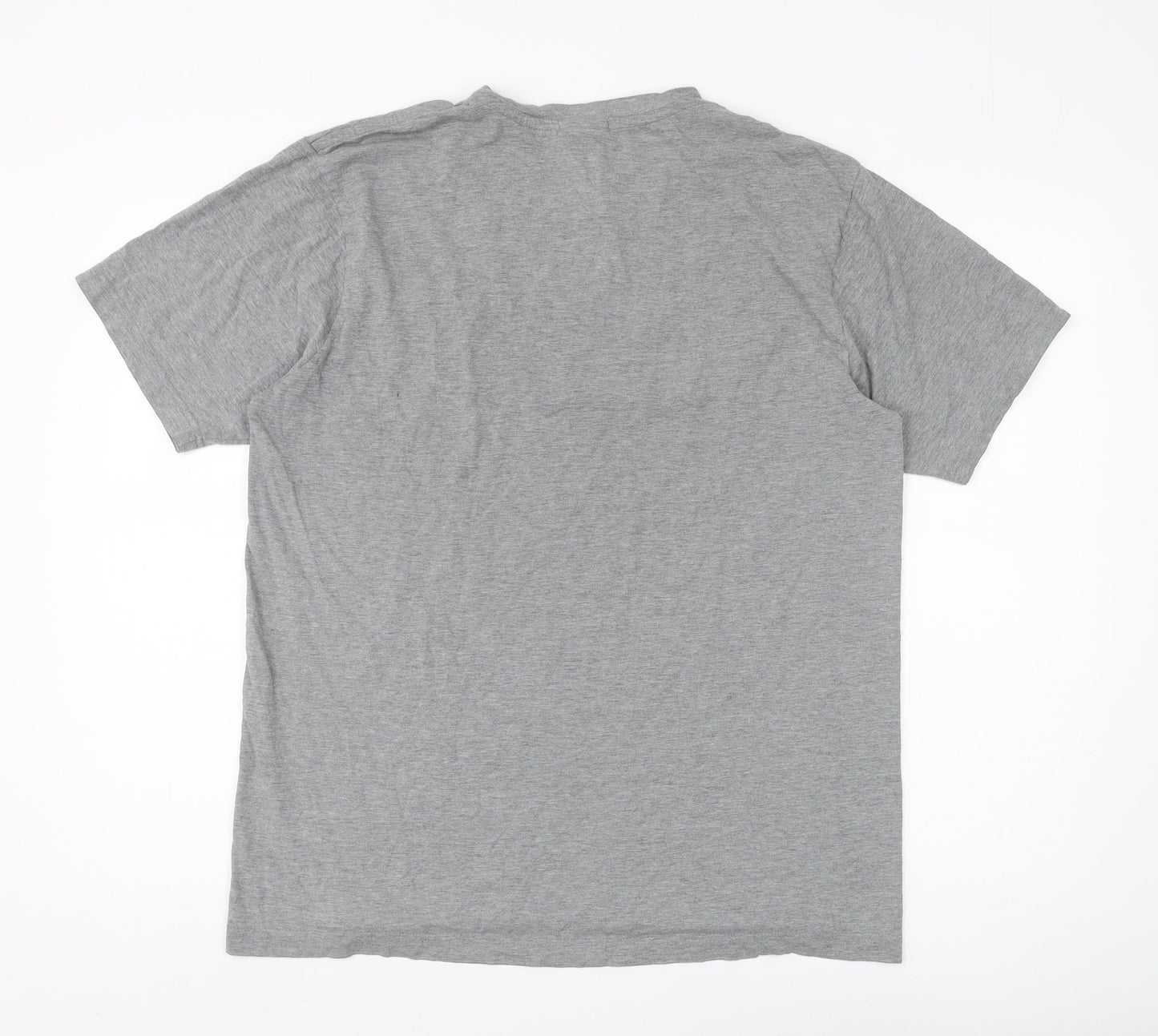 Nike Men's Grey Crew Neck Graphic Print T-Shirt L