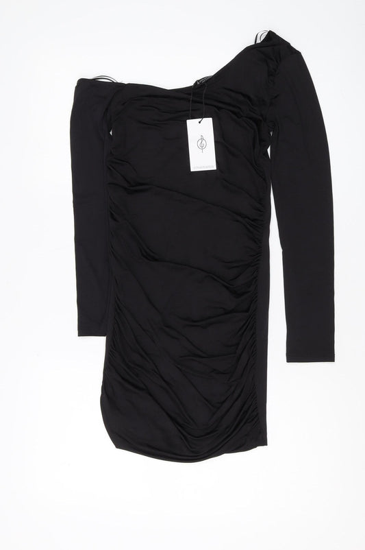 Stradivarius Women's Black Bodycon Dress Size 8
