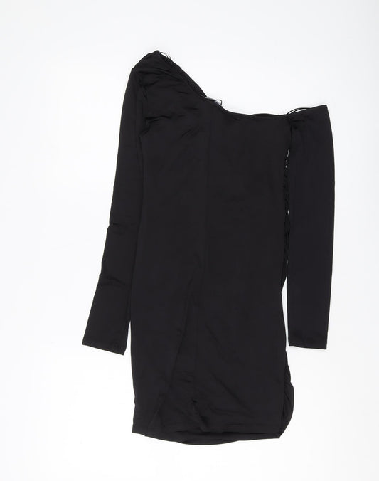 Stradivarius Women's Black Bodycon Dress Size 8