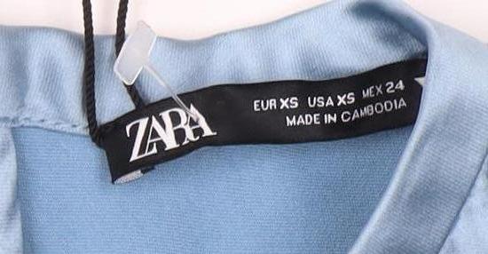 Zara Women's Blue Midi Slip Dress Size XS