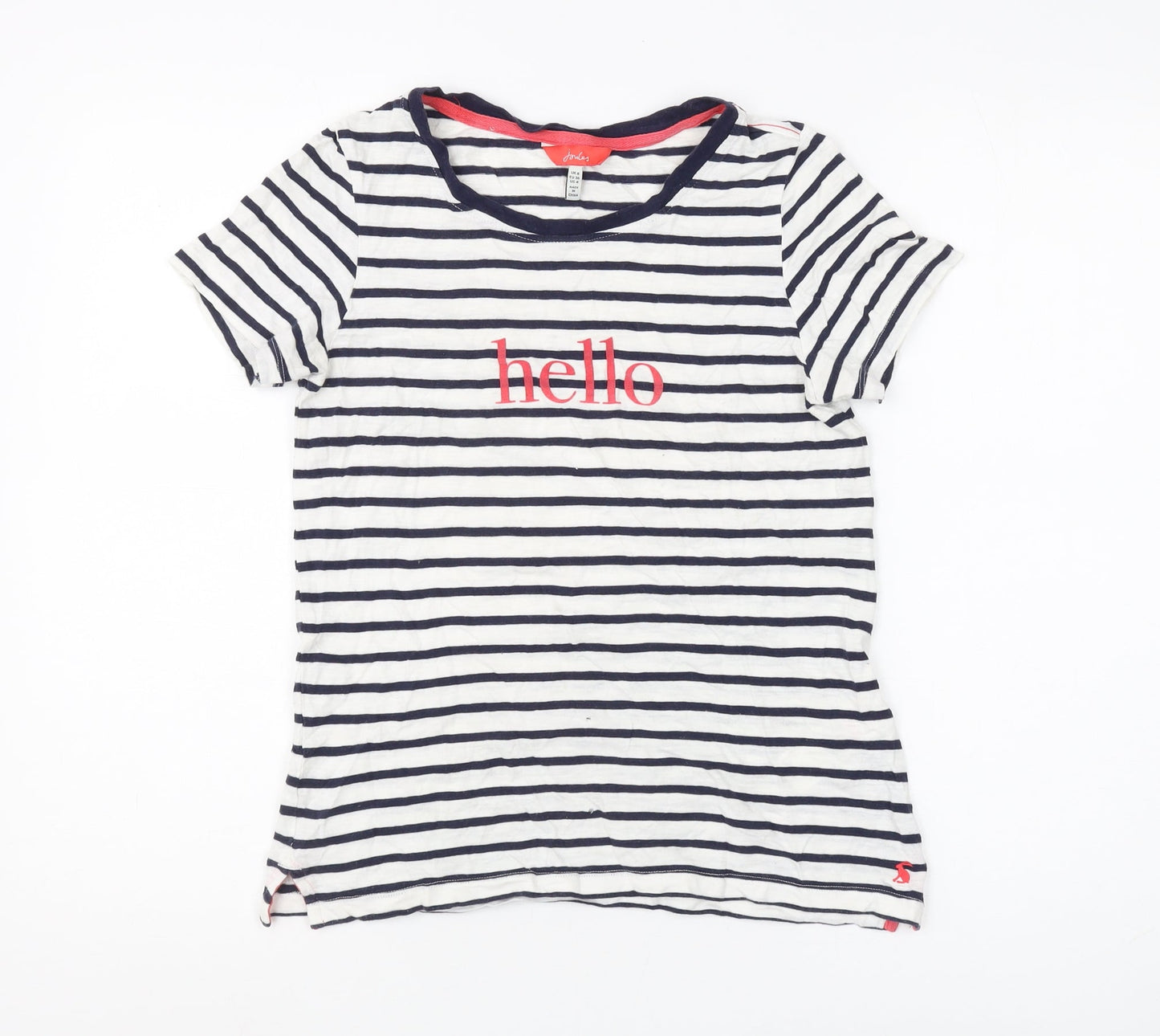 Womens UK Size 8 Joules Multicoloured Basic T-Shirt