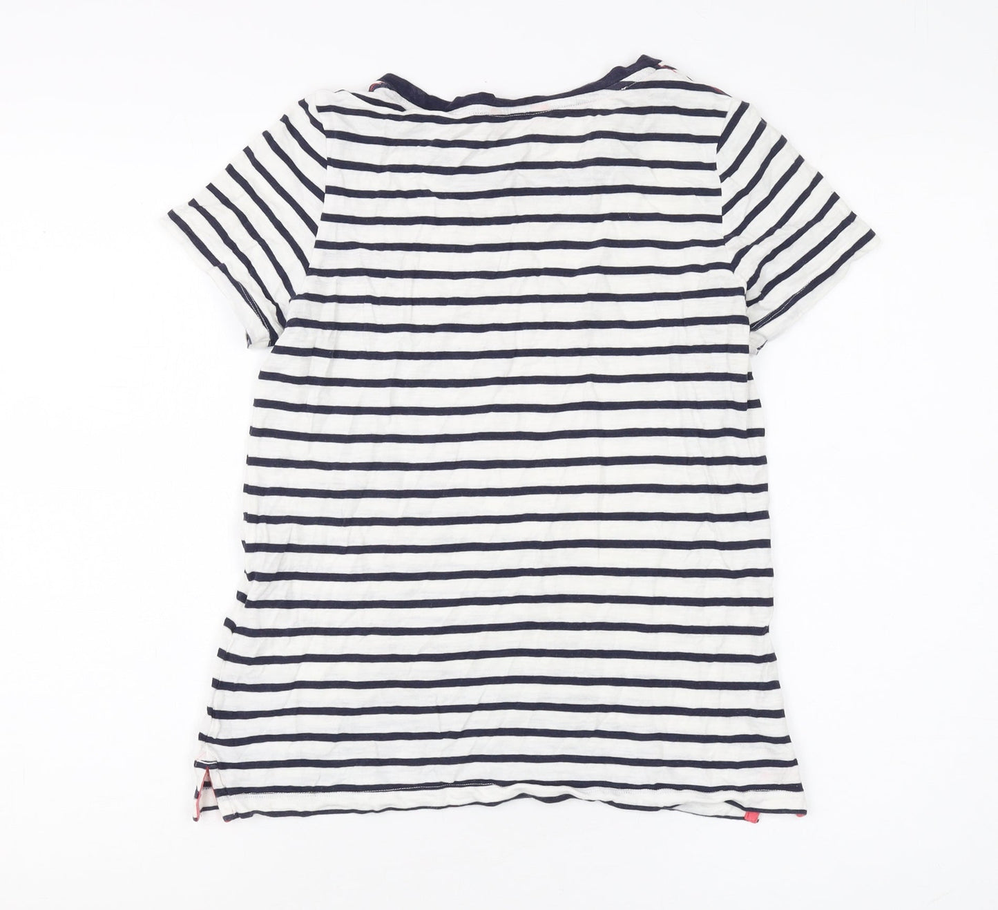 Womens UK Size 8 Joules Multicoloured Basic T-Shirt