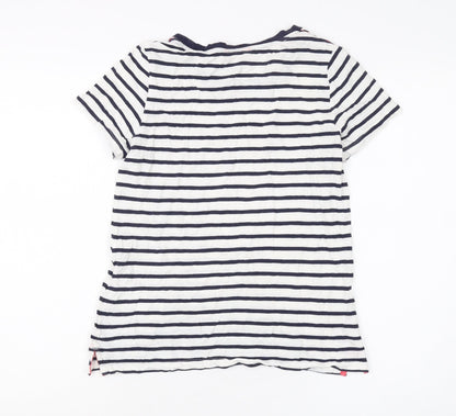Womens UK Size 8 Joules Multicoloured Basic T-Shirt