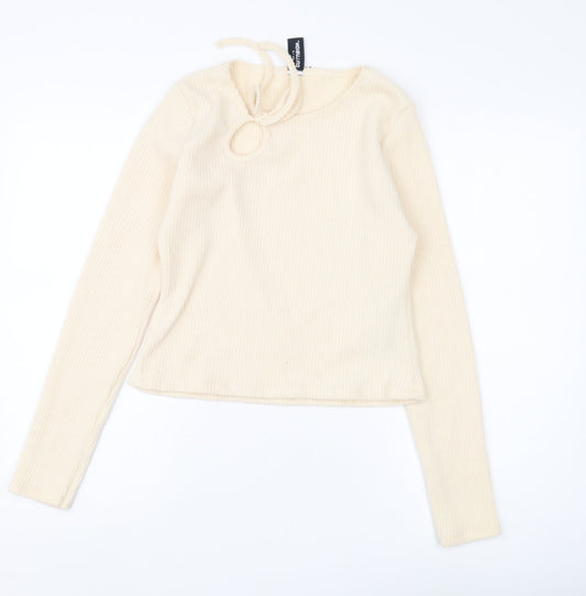 Collusion Women's Ivory Knit Jumper - Size M