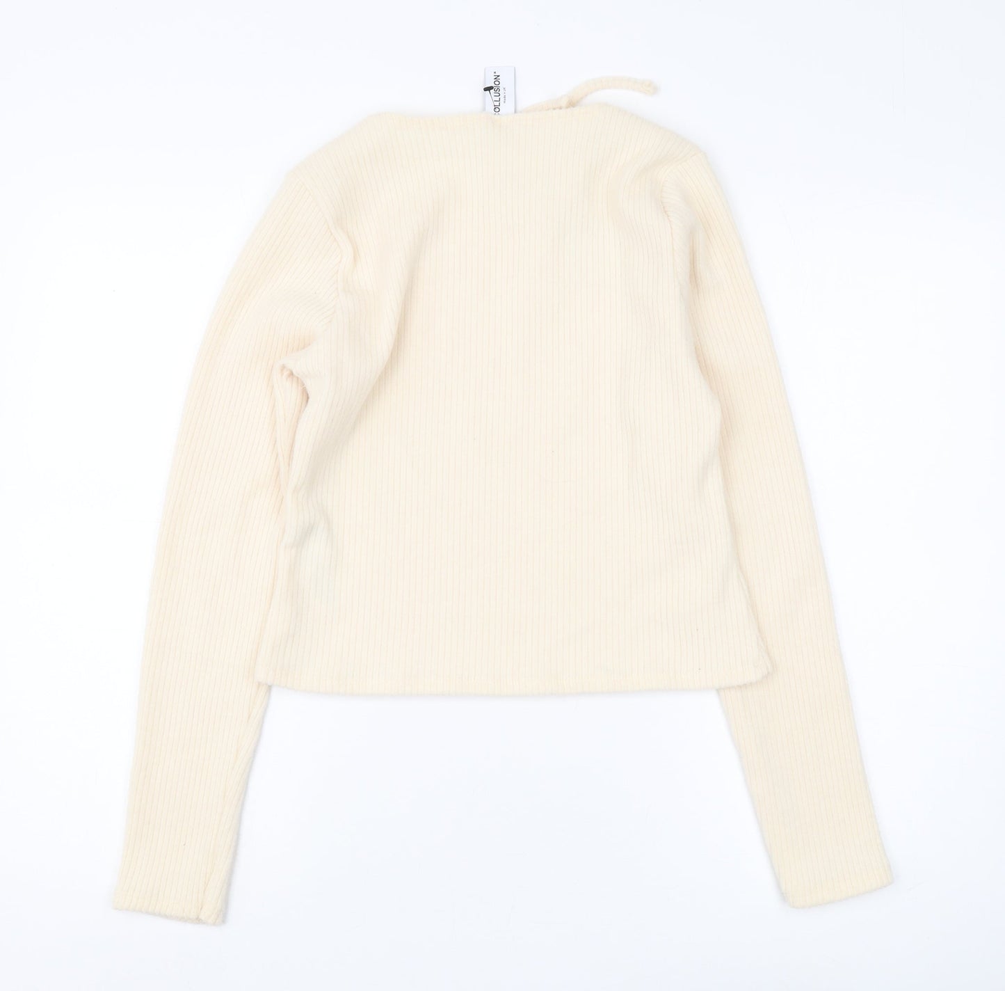 Womens UK Size M COLLUSION Ivory  Jumper