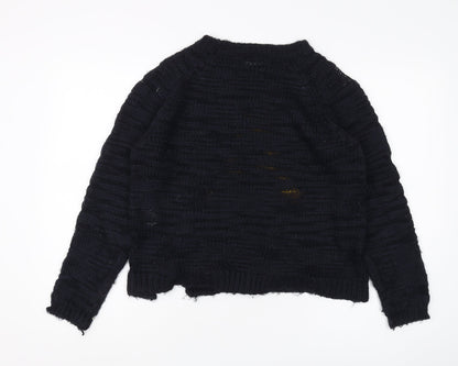 Womens UK Size 12 Brave Soul Black Pullover Jumper