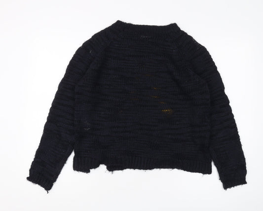 Womens UK Size 12 Brave Soul Black Pullover Jumper