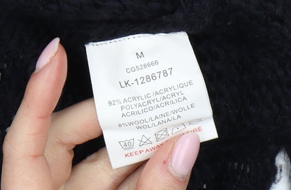 Womens UK Size 12 Brave Soul Black Pullover Jumper
