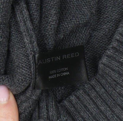 Austin Reed Men's Grey Cotton Pullover Jumper XL