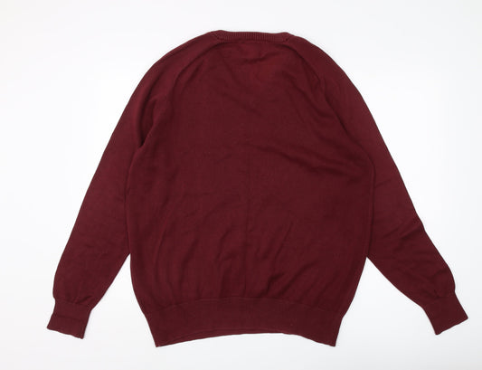 Wolsey Men’s Red V-Neck Pullover Jumper 2XL