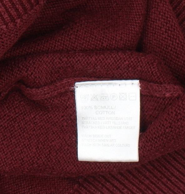 Wolsey Men’s Red V-Neck Pullover Jumper 2XL