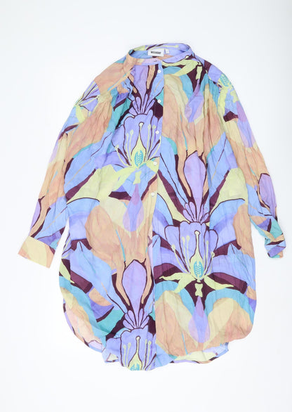 Womens UK Size S Weekday Multicoloured Basic Button-Up
