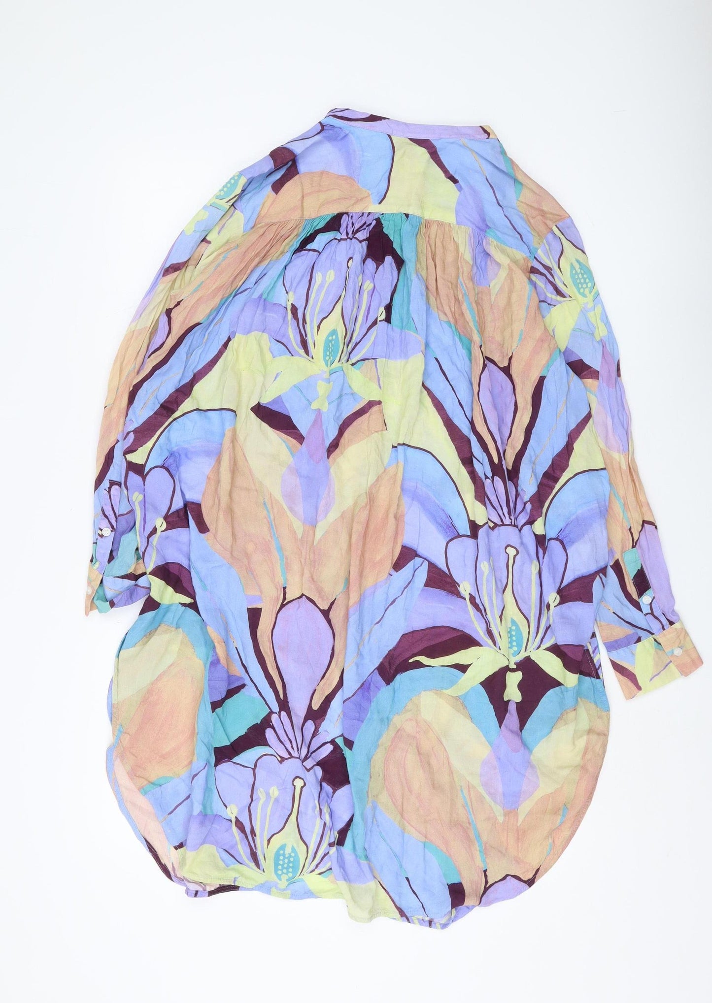 Womens UK Size S Weekday Multicoloured Basic Button-Up