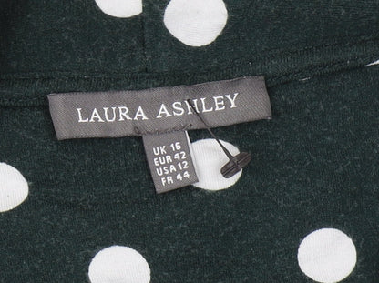 Womens UK Size 16 Laura Ashley Green Tunic Blouse
