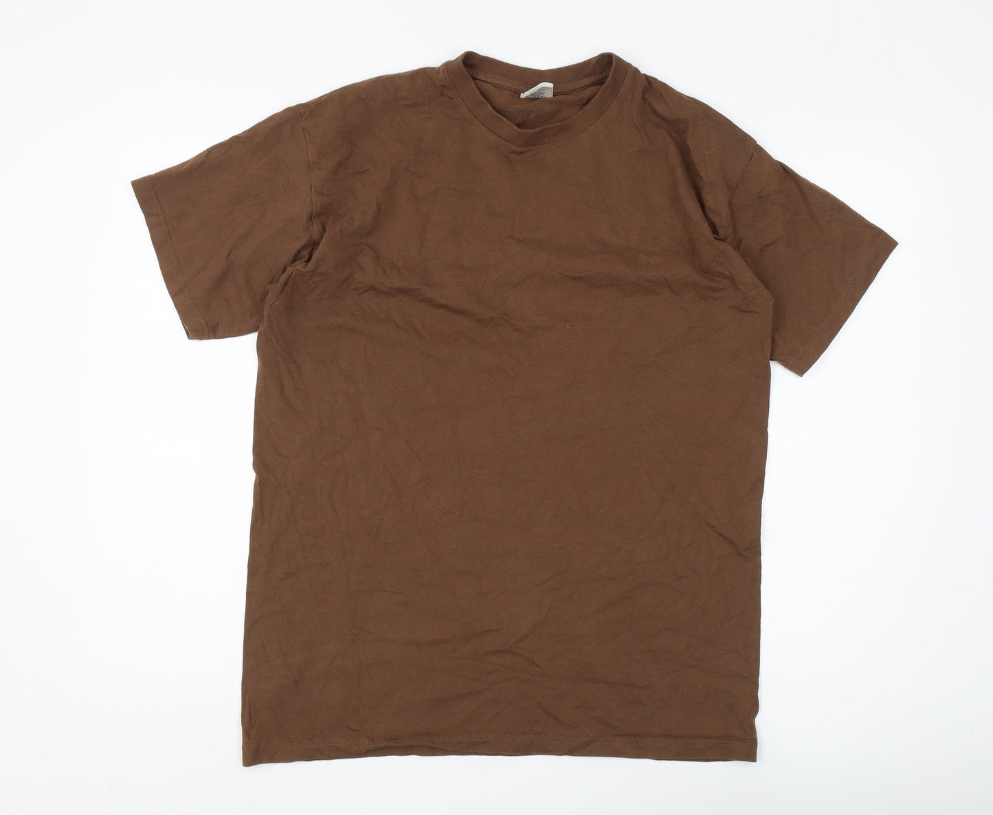 B&C Collection Men's Brown Cotton T-Shirt L