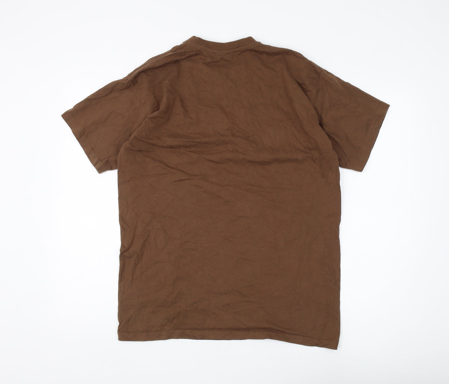 B&C Collection Men's Brown Cotton T-Shirt L