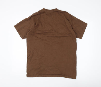 B&C Collection Men's Brown Cotton T-Shirt L