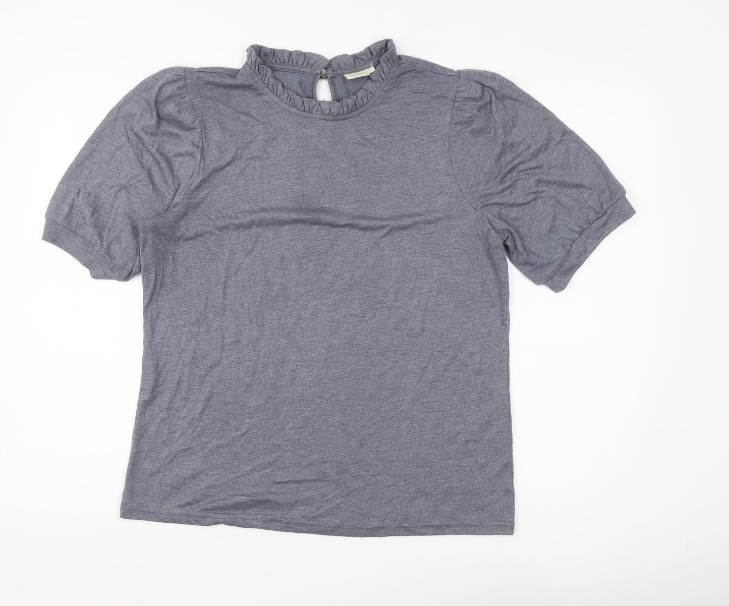 Womens UK Size L Cream Grey  T-Shirt