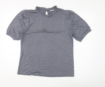Womens UK Size L Cream Grey  T-Shirt