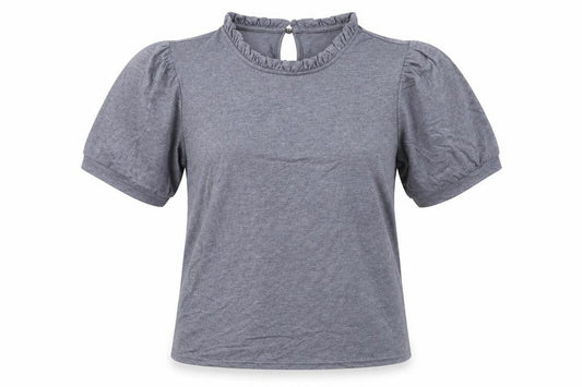 Womens UK Size L Cream Grey  T-Shirt