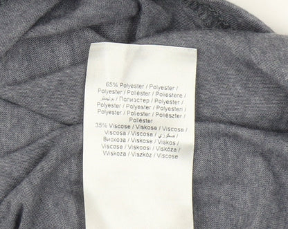 Womens UK Size L Cream Grey  T-Shirt