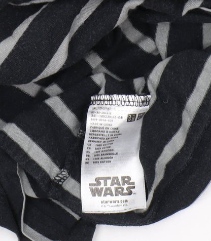 UT Men's Black Star Wars Striped T-Shirt M