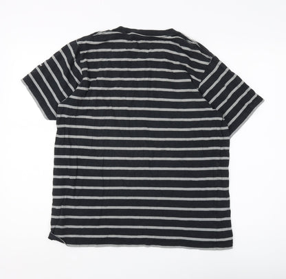 UT Men's Black Star Wars Striped T-Shirt M