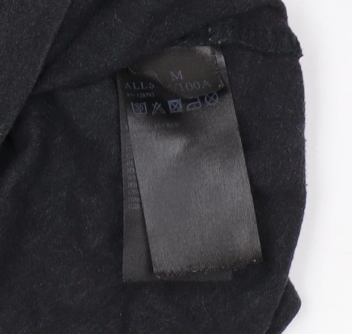 Mens UK Size M AllSaints Black  T-Shirt