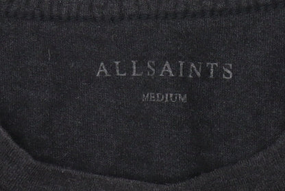 Mens UK Size M AllSaints Black  T-Shirt