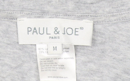 Paul & Joe Women's Grey Graphic T-Shirt, M, Casual Style
