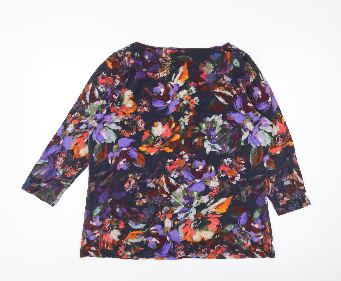 Womens UK Size M Lands' End Multicoloured Basic Blouse