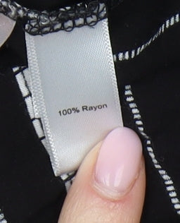 DKNY Women's Black Striped Tunic Shirt, Size M, Casual