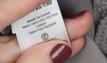 Next Women's Grey Lace Slip Dress Size 12 Tall