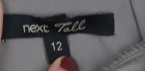 Next Women's Grey Lace Slip Dress Size 12 Tall