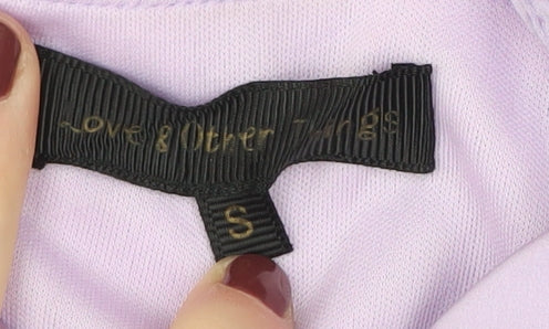 Love & Other Things Women's Purple Bodycon Dress, Size S