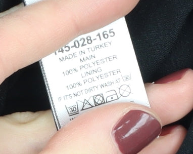 Next Women's Blue Geometric Shift Dress - Size 14