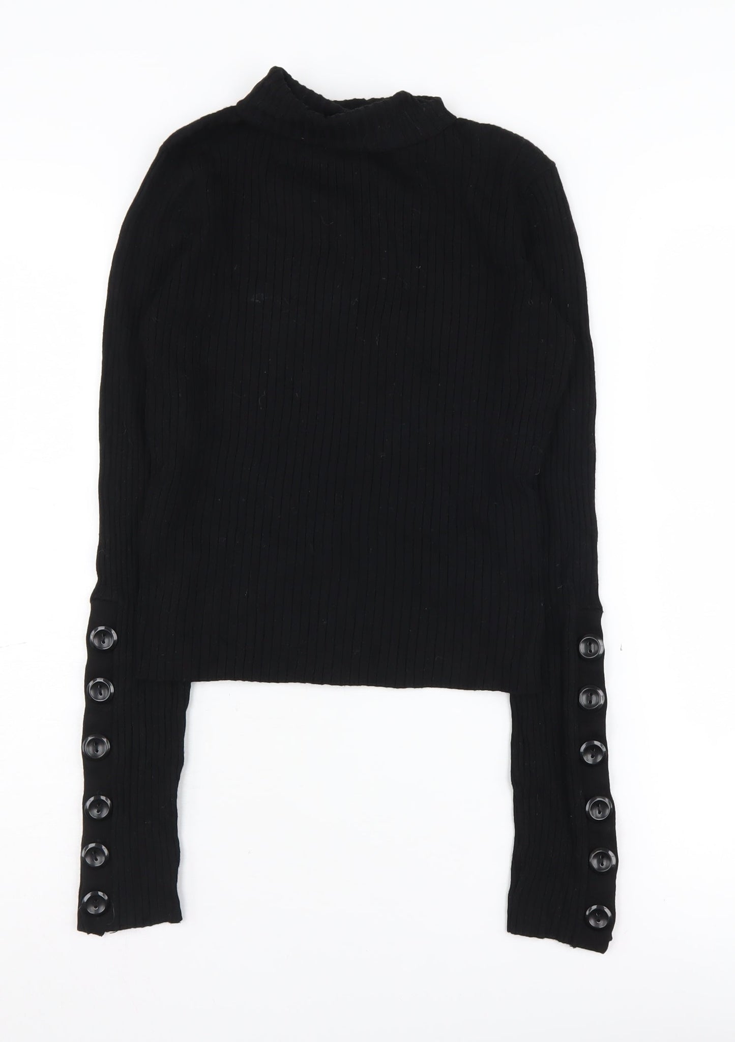 Womens UK Size M Zara Black Pullover Jumper