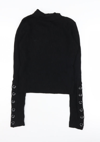 Womens UK Size M Zara Black Pullover Jumper