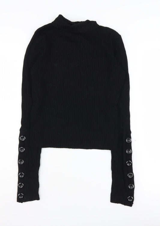 Womens UK Size M Zara Black Pullover Jumper